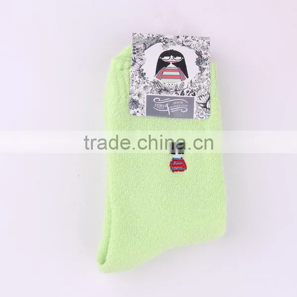 New Winter Circle Yarn Ugly Doll Stockings Embroidery Socks With Thick Warm Cotton Napped Hosiery photo-4