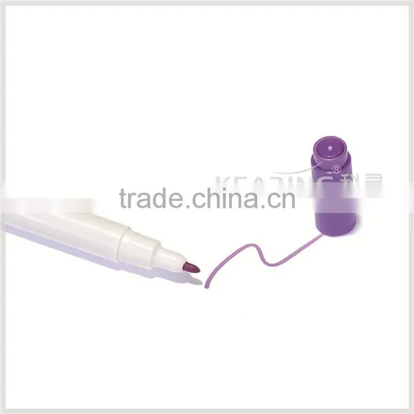Kearing Brand Fabric Garment Air Erasable Self Vanishing Violet+pink Color Dual Tipped Air Erasable Marker # AT10-VP photo-3