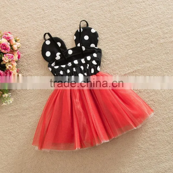 2017 Kids Birthday Party Children Dresses Girls Suspender Dress Children Frocks Designs photo-6