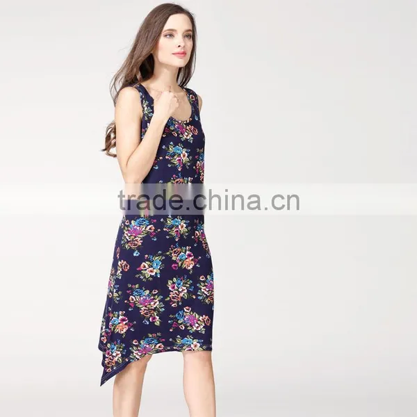 2017 MAMALOVE New Sleeveless Cotton Floral Maternity Clothes Breastfeeding Dress Women Pregnant Dress photo-5