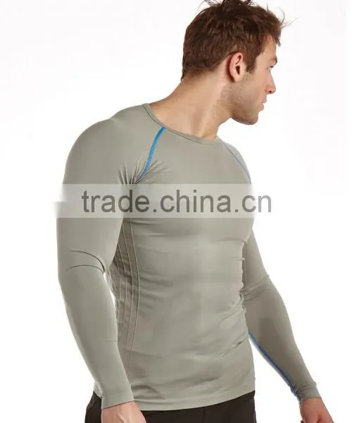 Polyester Dry Fit Running T Shirt Custom Logo Plain Slim Fit Sport T Shirt OEM photo-2