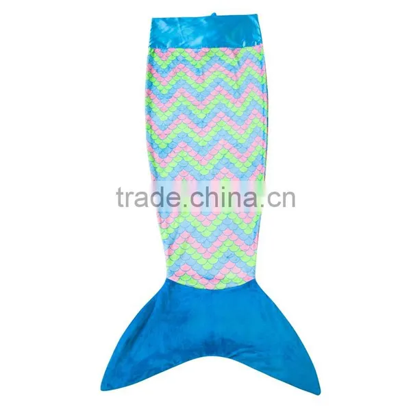ShiJ Tails Mermaid Blanket For Kids (Blue) photo-2
