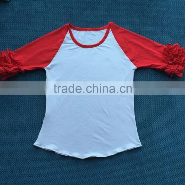 Baseball t Shirts Women Button Raglan Women Shirt YW-00364