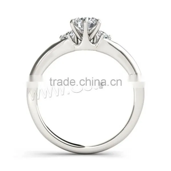 Cubic Zirconia Sterling Silver Finger Ring Sex Ring 25 Year Anniversary Women Ring photo-2