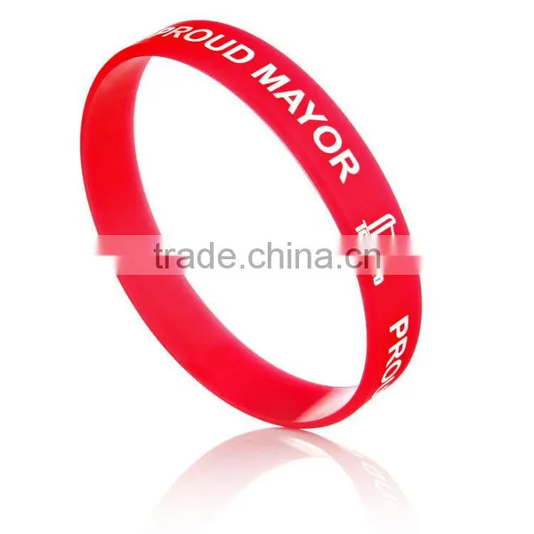 Manufacturer Promotion Silicone Reflector Rubber Snap Band photo-2