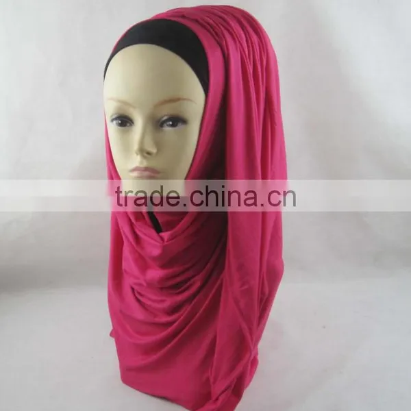 Muslim Lengthened Curling Scarf Korea Sweater Scarf Arabic Pure Color Scarf photo-6