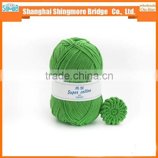 China Yarn Supplier Wholesale Combed Cotton Baby Yarn for Hand Knitting Sweater photo-2