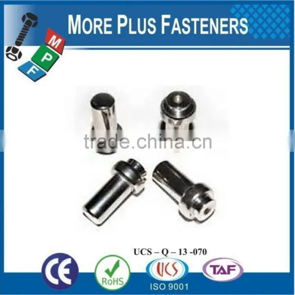 Made in Taiwan Brass Stainless Steel Solid Black Phosphate Shoulder Rivet photo-5