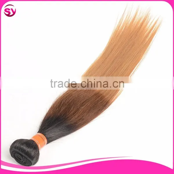 Color 1b/4/27 Straight Wave Brazilian Hair Weave Blonde and Brown photo-5