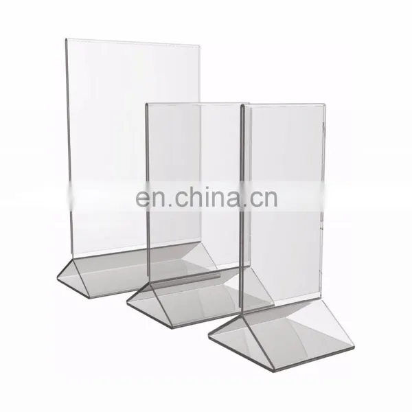 Acrylic Display Sign Holder 4x6,plastic Sign Holder photo-2