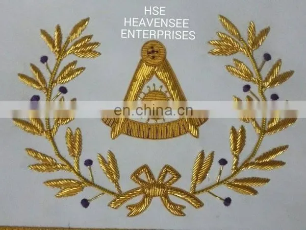 MASONIC REGALIA GRAND LODGE PAST MASTER APRON PURPLE photo-3
