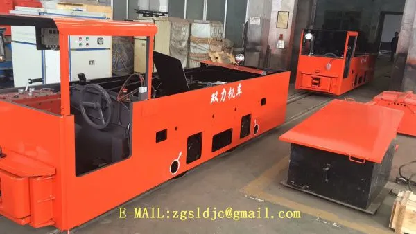 Electric Underground Mine Battery Tunnel Locomotive Anti-Explosive photo-3