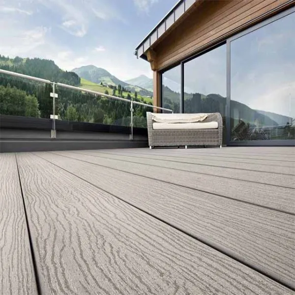 Fire Resistant Outdoor Synthetic Teak Floor WPC Composite Decking photo-3