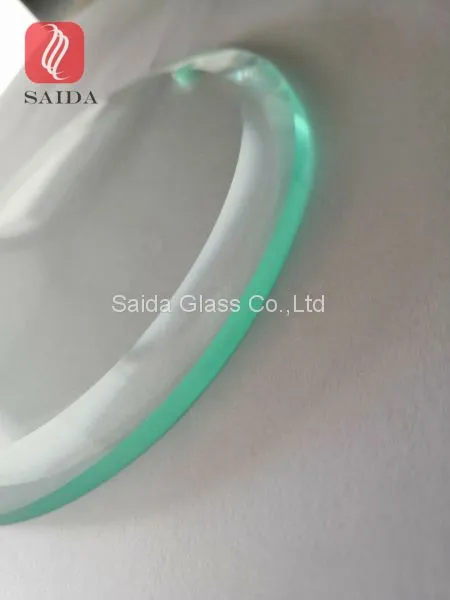 Custom 10mm Thickness Clear Tempered Glass Round Shape With 10mm Beveled and Holes photo-5
