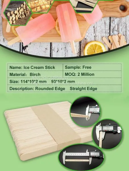 Custom Logo Popsicle Ice Cream Sticks, Ice Cream Stick Wooden Ice Stick Whatapp/wechat 008613824555378 photo-2