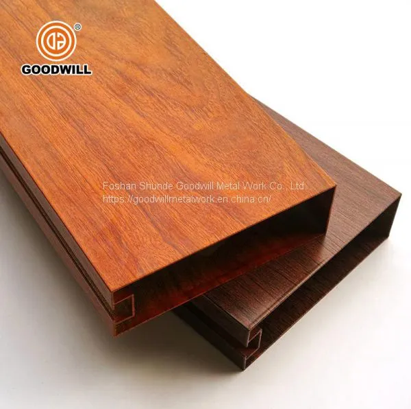 Decorative Linear Pipe U Shaped Suspended Aluminum Metal False Square Tube Baffle Ceiling photo-4
