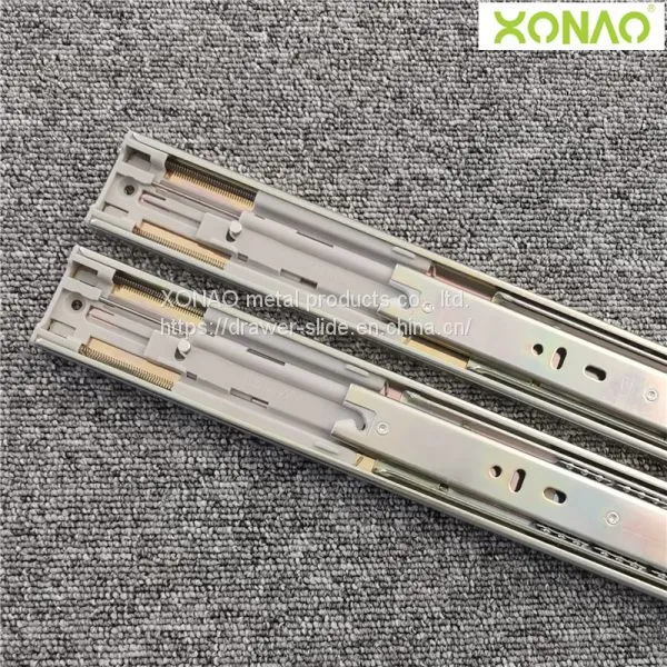 45MM Soft Close Full Extension Ball Bearing Slide(Double Springs)