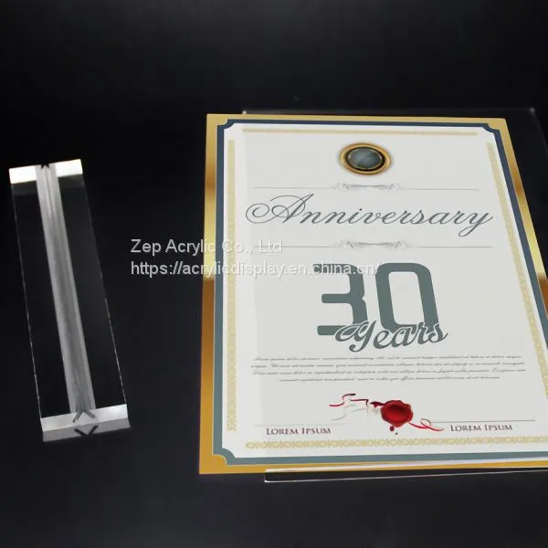 A4 A5 Clear Acrylic Photo Picture Frame Tabletop Sign Display Holder photo-3