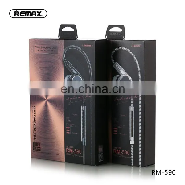 Remax NEW RM-590 Wired Magnetic Sports Triple-moving-coil Earphone photo-6