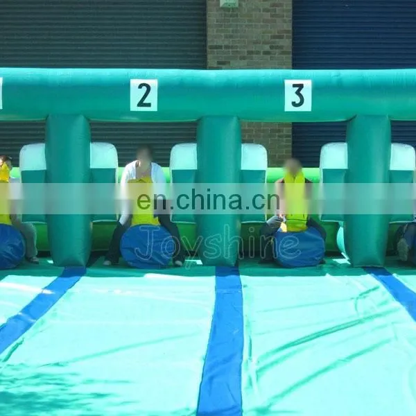 Outdoor Inflatable Horse Race Derby Game Party Wipeout Fun Games For Kids Adults photo-3