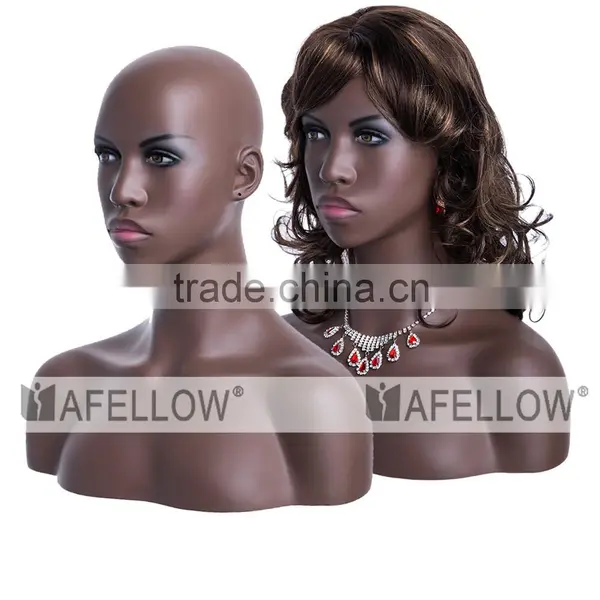 New Design Black Girl Head Mannequin Head for Wigs Display photo-4