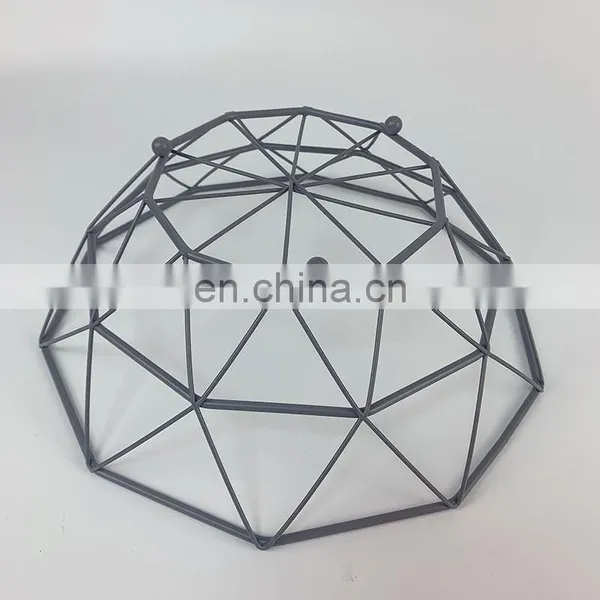 High Quality Metal Fruit Basket Simple Geometry Fruit Tray Modern Fruit Holder photo-3