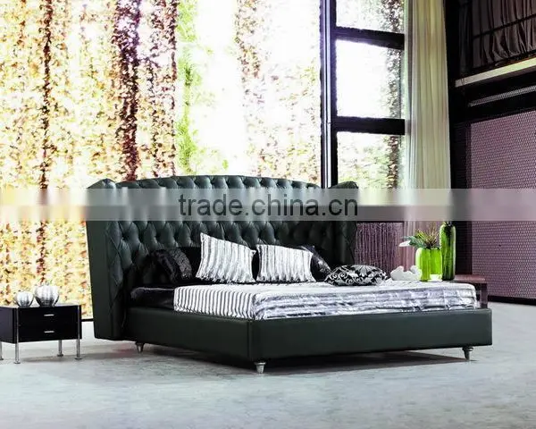 European Style Luxury Leather Bed/soft Bed photo-5