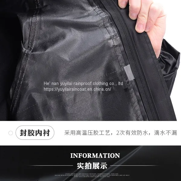 Folding Raincoat, Split Raincoat, Men's and Women's Raincoat Rain Trouser Set, Non-disposable Raincoat photo-5