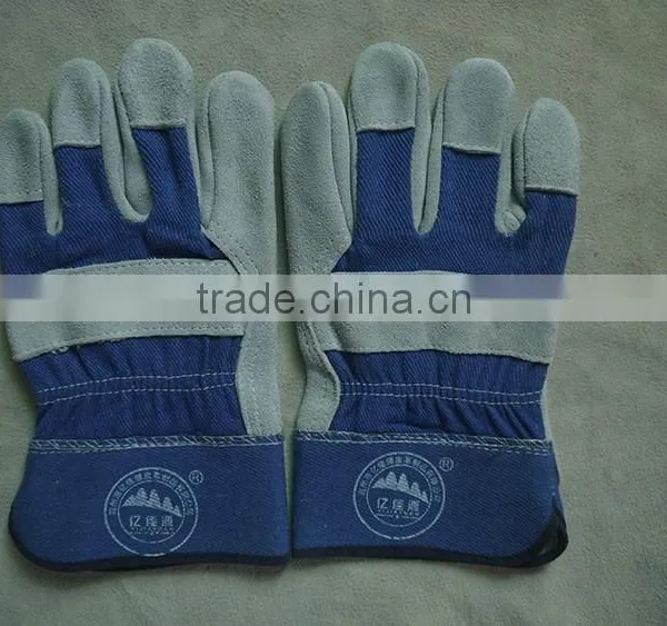 Cow Split Leather Safety and Protective Working Gloves for Workers photo-2