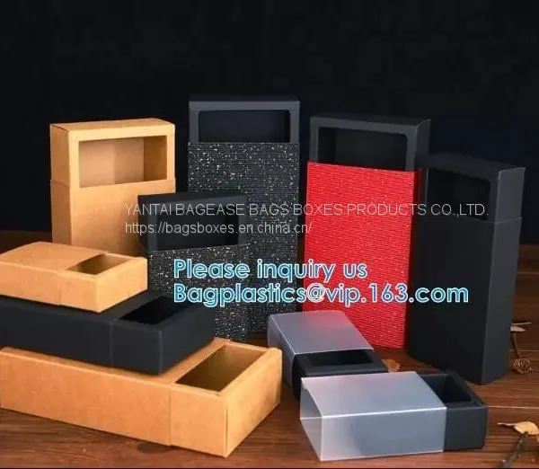 Food Kraft Paper Drawer Box Festival Gift Wrapping Boxes Soap Jewelry Candy Weeding Party Favors Gift Packaging Boxes photo-2