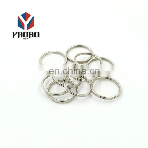 China Manufacturer Custom Shape Different Size Key Ring Chain Round Split For Clothing photo-3