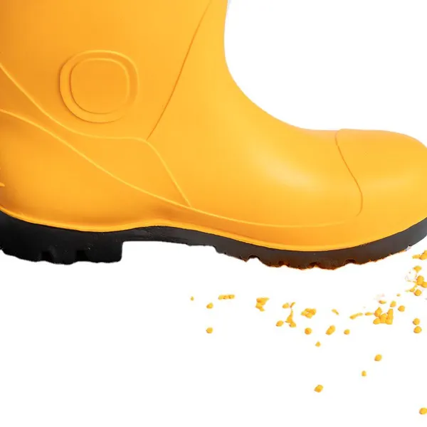 Wholesale Waterproof Cheap Agriculture Gumboots High PVC Men's Food Industrial Rain Boots PVC Compound Pellets photo-4