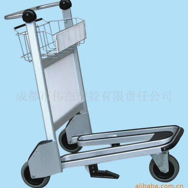 Steel Trolley Cart Airport Airport-Trolley Airport Stainless Steel Luggage Trolley photo-5