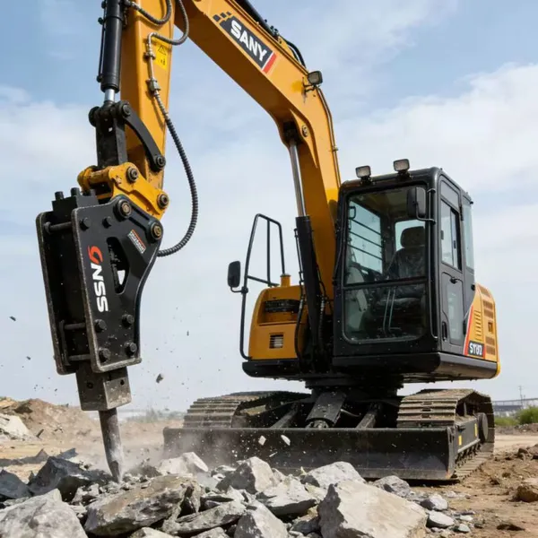 Heavy-Duty SANY SY75 Excavator Hydraulic Breaker - Professional Rock Hammer photo-6