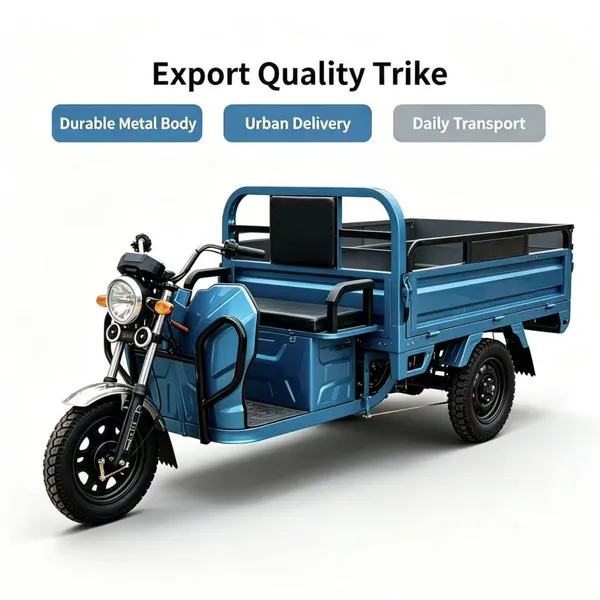 Heavy Duty Electric Cargo Tricycle CCC CE Certified Lithium Lead Acid Battery 3 Wheel Trike for Farm Logistics Delivery