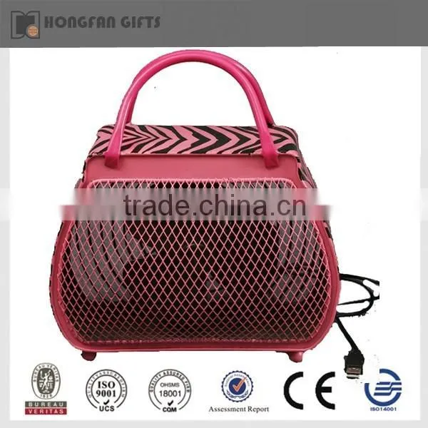 Home Decoration Box Shape USB Metal Fan