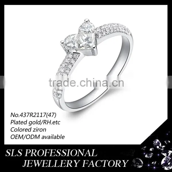 3 Big CZ Setting in Center of Rings With 925 Sterling Silver Jewelry ,high Polished Rings to Engrave Letter You Wanna