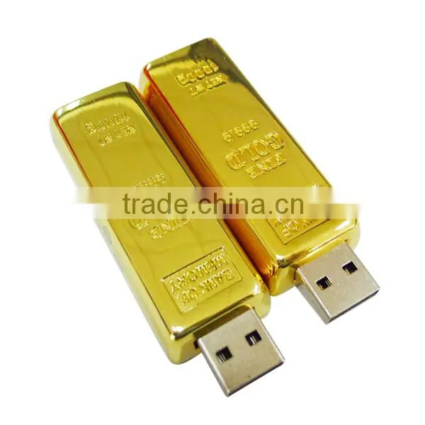 Metal Gold Usb Bar Flash Drive Laser Printing Supplier's Choice photo-4