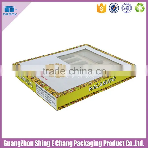 2016 Logo Customized Paper Printing Display Unique Packaging Box for Cigar With Insert photo-2