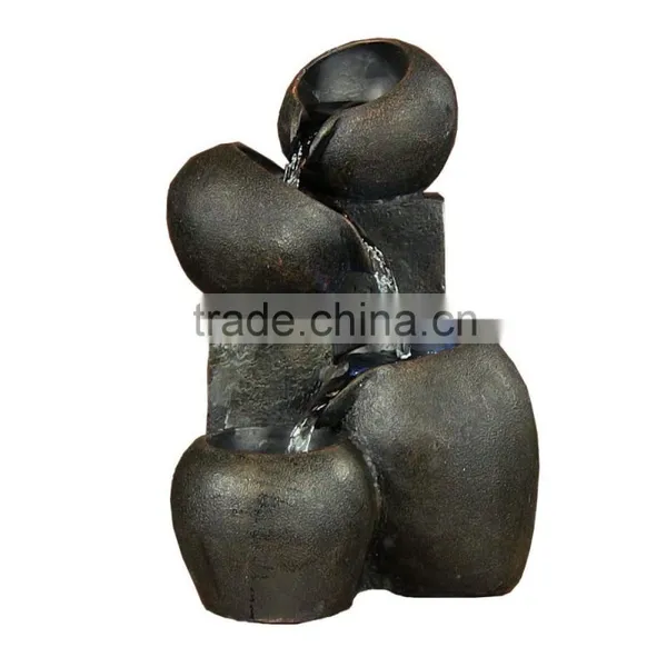 New Products Four Cascading Bowls Tabletop Fountain