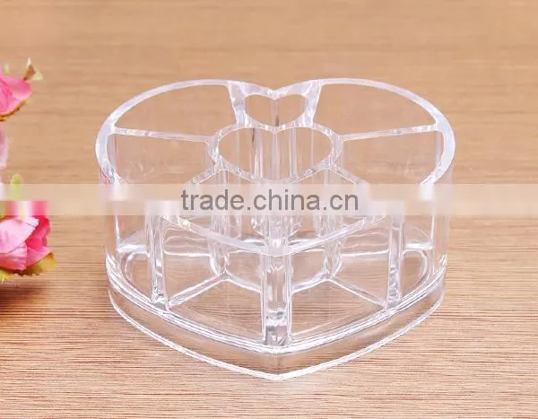 C20 ANPHY PS Crystal Heart Shape Makeup Desk Organizer photo-5