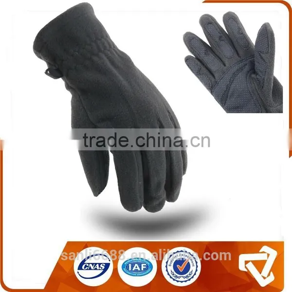 Polar Fleece Pvc Dotted Anti Slip Professional Stock Glove photo-5