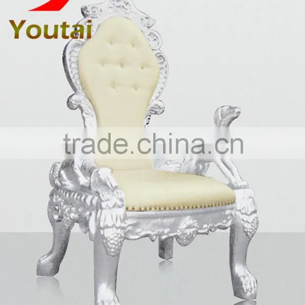 White Throne Chair for Wedding photo-2