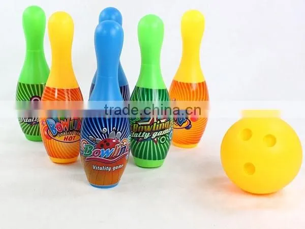 22cm Smile Face Bowling Set Sport Toy for Kids With 6 Bottles and 1 Ball photo-2
