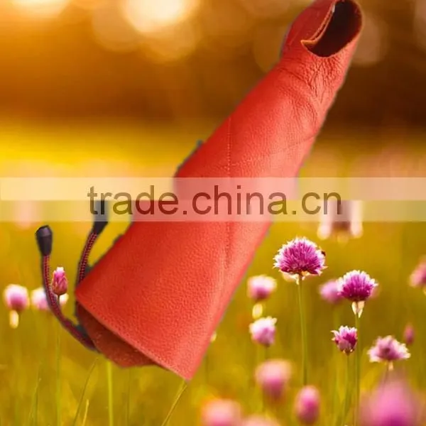 Archery Gloves Brown Color Leather Arm Guard For Archery Target photo-4