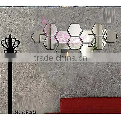 Acrylic Modern DIY Hexagon Removable Furniture Decoration Mirror Wall Sticker Quality Choice photo-5