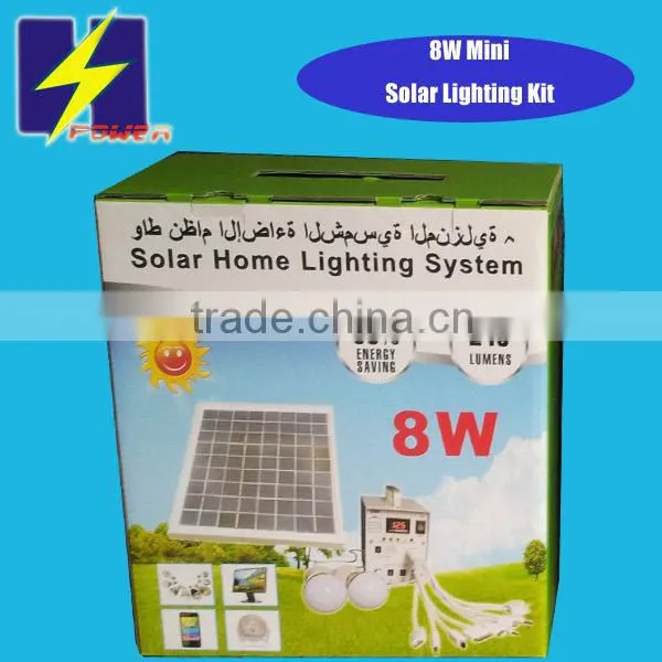 8w Mini Solar LED Lights System Kit photo-3