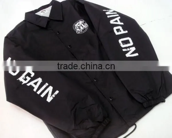 Custom Made Nylon Fabric Coaches Jackets, Custom Satin Fabric Coaches Jackets, Cuatom Taslan Fabric Coaches Jackets photo-6