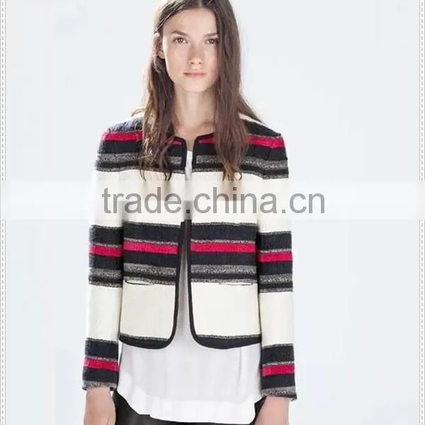 Custom Women Blazer Stripe Woman Suit photo-2