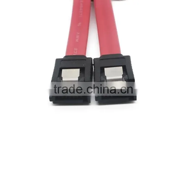 Red Flat Sata 2.0 7pin to 7 Pin Cable 5.5 cm photo-4